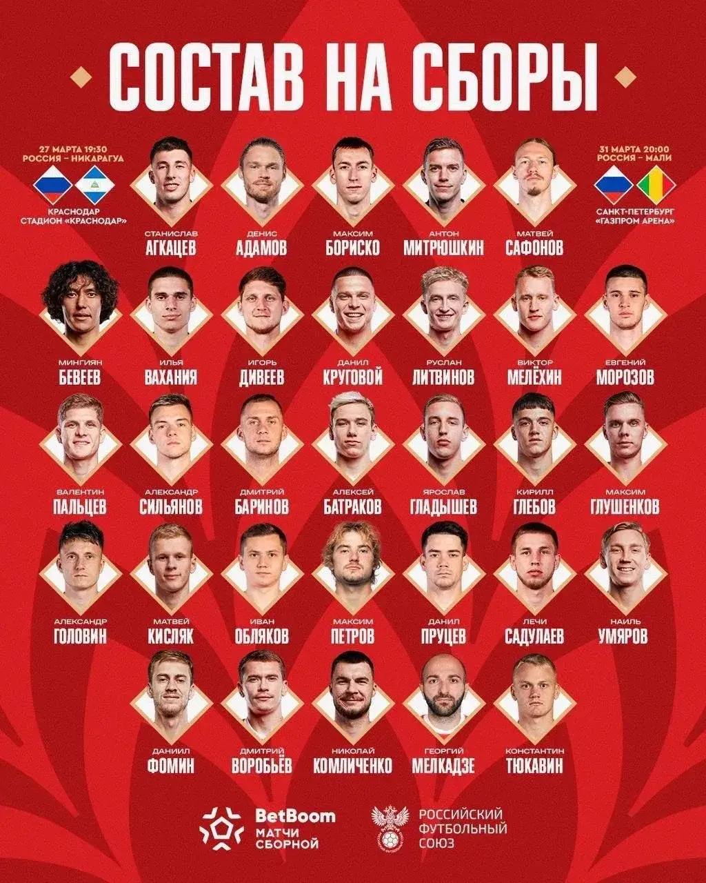 Мингиян Бевеев – в итоговом составе на мартовские сборы