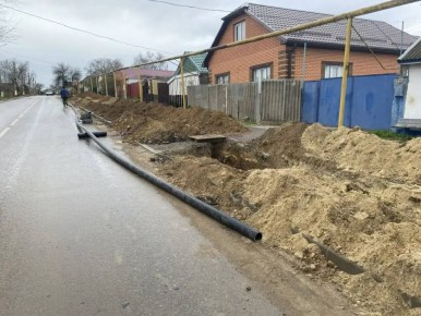 В Элисте на улице Чернышевского проводится капитальный ремонт водопроводных сетей