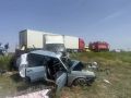 Сотрудники полиции Калмыкии работают на месте ДТП со смертельным исходом