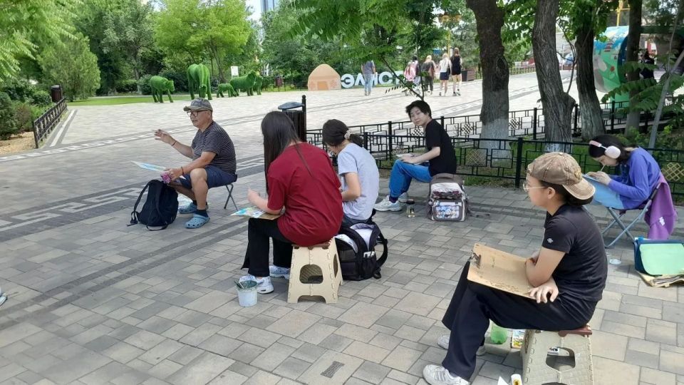 Пленэрная живопись юных художников Элисты Пленэрная живопись юных художников Элисты