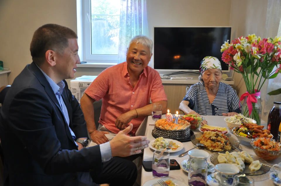 97 лет исполнилось Харцхаевой Александре! 97 лет исполнилось Харцхаевой Александре!