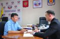 Председатель Избирательной комиссии Республики Калмыкия провел рабочую встречу с Министром сельского хозяйства Республики Калмыкия Тимуром Гаваевым
