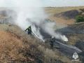 Сотрудники калмыцкого МЧС ликвидировали возгорание сухой растительности в Аршане
