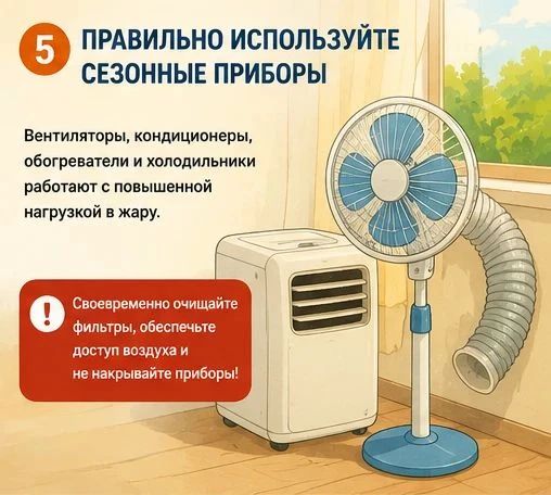 Жаркая погода испытывает на прочность не только людей, но и электроприборы Жаркая погода испытывает на прочность не только людей, но и электроприборы