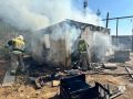 Огнеборцы калмыцкого МЧС ликвидировали возгорание хозпостройки в Целинном районе