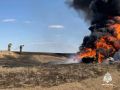 В Калмыкии после ДТП потушили бензовоз и легковой автомобиль