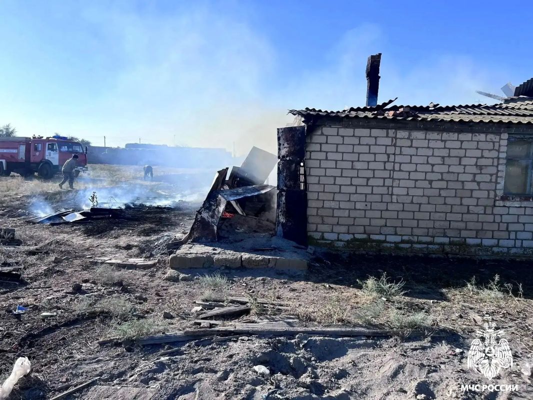 В Кетченеровском районе потушили пожар в жилом доме
