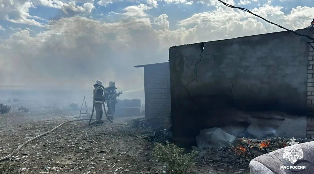 Пожар в Целинном районе потушен Пожар в Целинном районе потушен