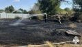 В Троицком потушили возгорание сухой растительности и мусора