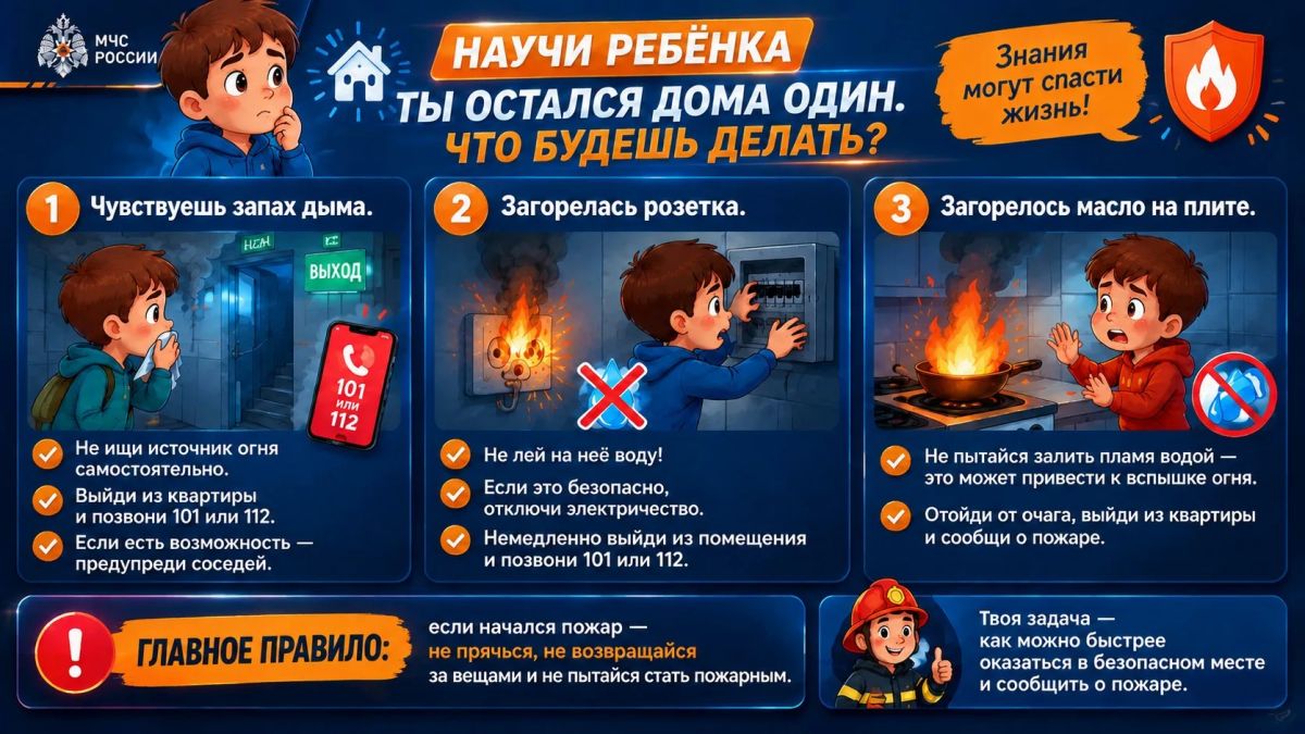 НАУЧИ РЕБЁНКА. МАЛЫШ, ЕСЛИ ТЫ ОСТАЛСЯ ДОМА ОДИН