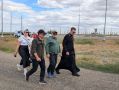 Миновали памятник Джамбо-тайши Тундутову