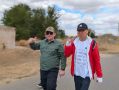 Глава города Элисты - Председатель ЭГС Максим Сорокин и депутат Собрания Хонгор Марилов принимают участие в шествии