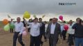 Праздничные мероприятия стартовали с шествия трудовых коллективов посёлка Адык