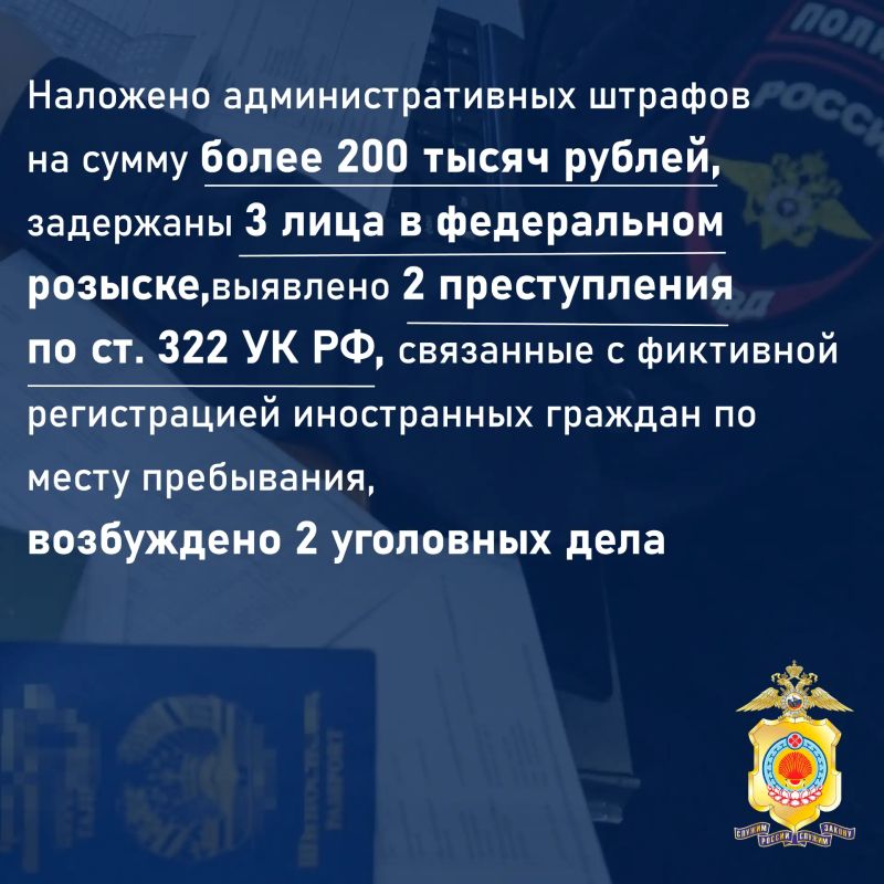 Управление по вопросам миграции МВД по Республике Калмыкия подводит промежуточные итоги II-го этапа комплексной оперативно-профилактической операции «Нелегал-2026» Управление по вопросам миграции МВД по Республике Калмыкия подводит промежуточные итоги II-го этапа комплексной оперативно-профилактической операции «Нелегал-2026»